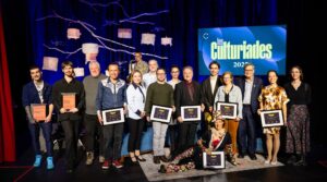 Photo de groupe aux Culturiades 2023, remise de prix.